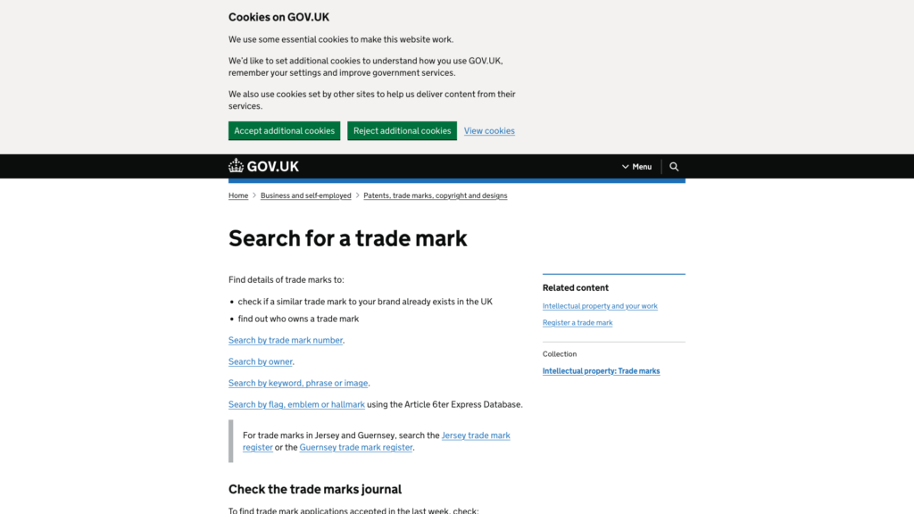 UK Trademark Search